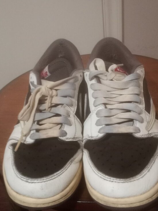 Men\'s Jordan 1 Retro Low OG SP Travis Scott Reverse Mocha Size 7, PREOWNED main image 12